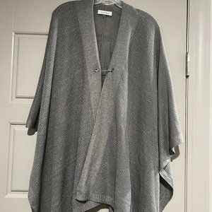 Calvin Klein - One Size - Grey Silver Shawl Wrap